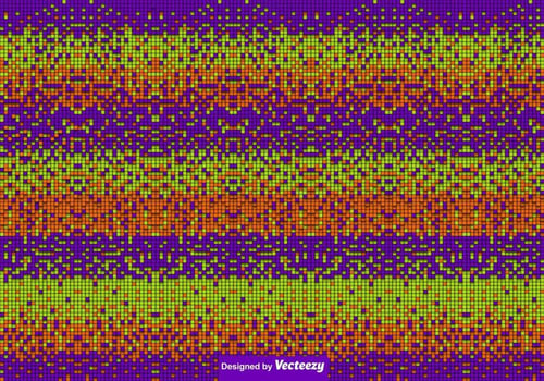 Halloween Colored Tiles Background Vector