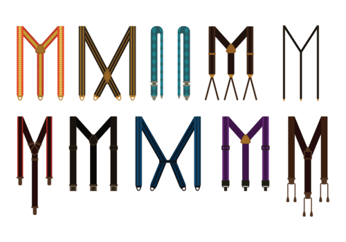 Suspenders Vector