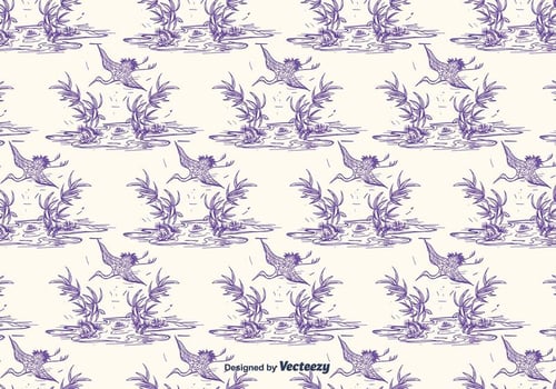 Toile Pattern Vector