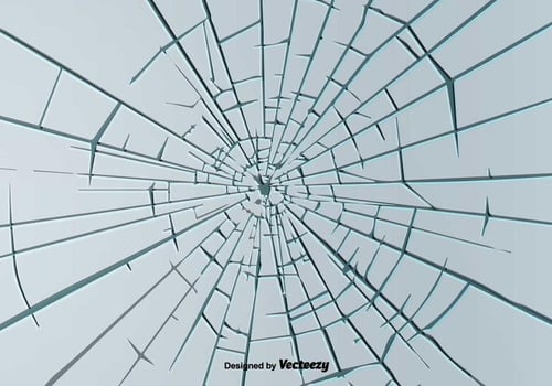 Broken Window Background Vector