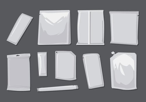 Free Blank Sachet Vector