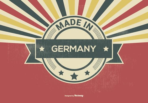 Retro Style Made in Germany Illustration vector