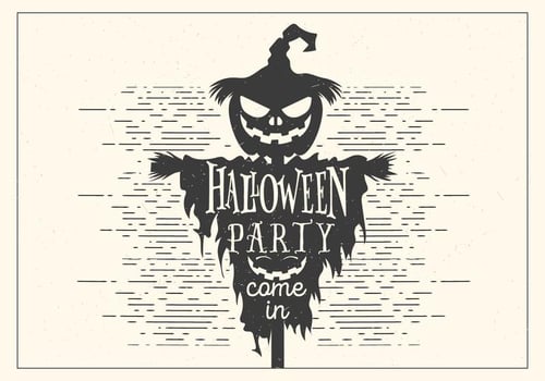 Dark Halloween Party Vector