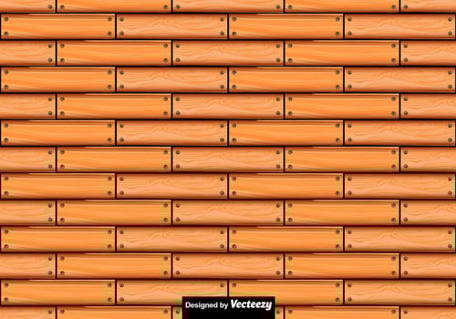 Vector Seamless Pattern Of Wooden Planks