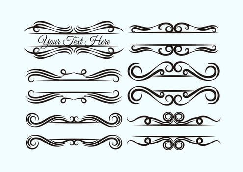 Set Of Ornamental Templates vector