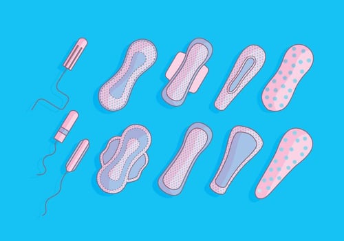 Tampon and Panty Liner Vectors