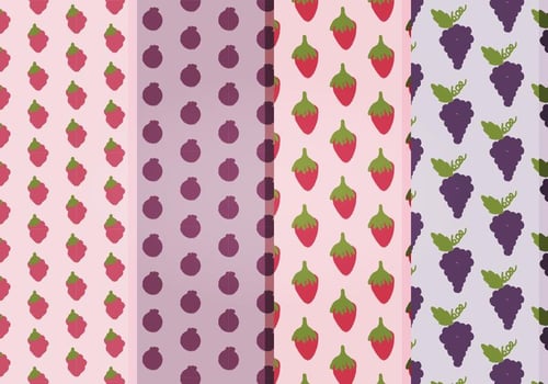 Vector Fruits Patterns