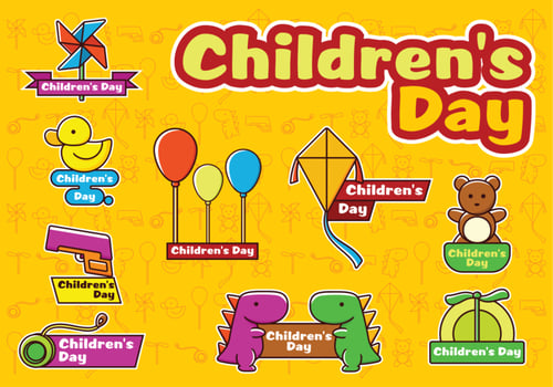 Happy Children's Day Vectors