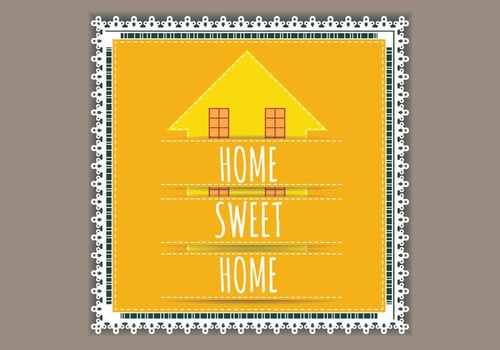 Lace Welcome Home Vector