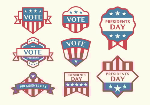 Election Badge Vectors
