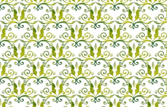 Olive Green Vector Watercolor Royal Background