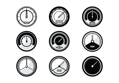 Tachometer Vector Icons