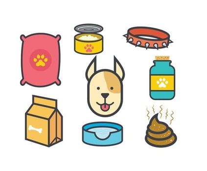 Dog Icons Vectors