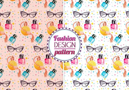 Free Vector Watercolor Fashion Pattern