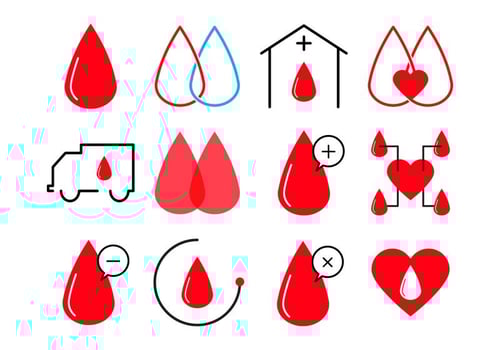 Blood Donation Icon Vector