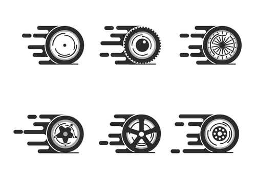 Spinning Wheel Vector