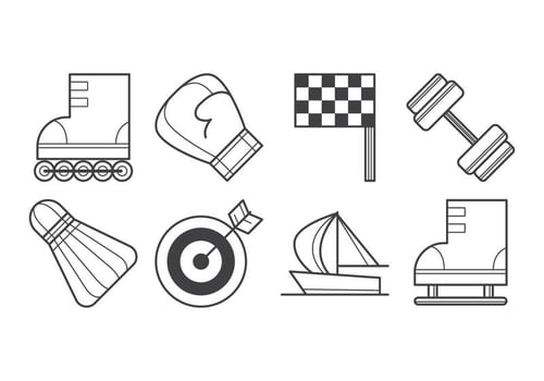 Free Sport Stuff Icon Vector