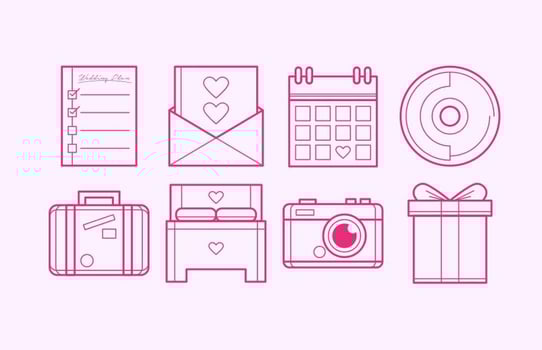 Wedding Plan Icon Vector