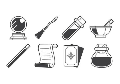 Magic Stuff Icon Vector