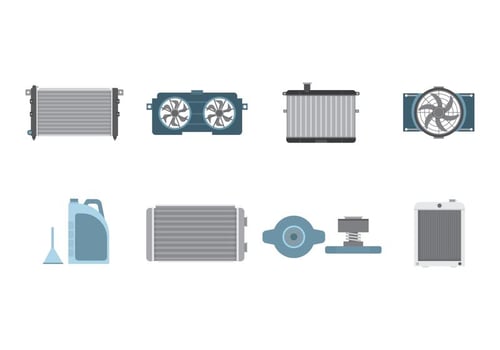 Free Car Radiator Vector