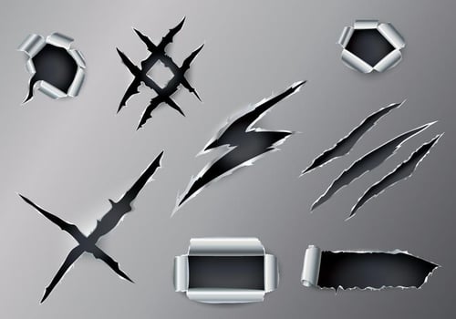 Ripped Metal Vector