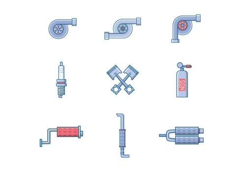 Free Automotive Parts Vector