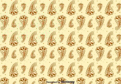 Brown Cashmere Seamless Pattern vector