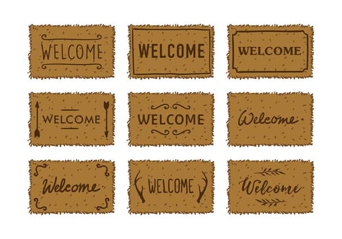 Welcome Mat Vector