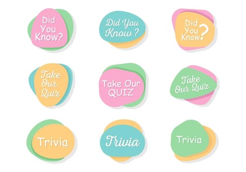 Free Fun Trivia Speech Vector