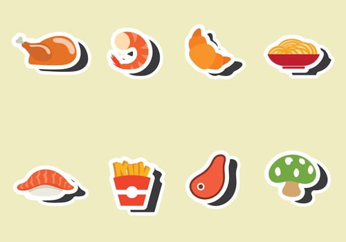 Restaraunt Fridge Magnet Vector