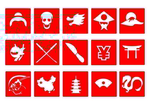 Free Japanese Icons Vector