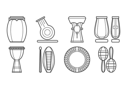 Free Percussion Instrument Icon Vector
