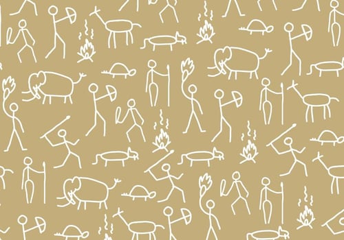 Atapuelca Ice Age Pattern vector
