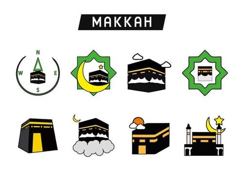 Holy Kaaba Makkah Vector