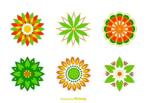 Free Vector Rangoli Designs