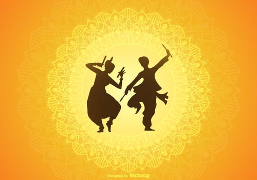 Garba Vector Background