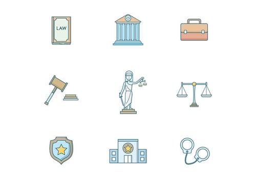 Law and Justice Vector