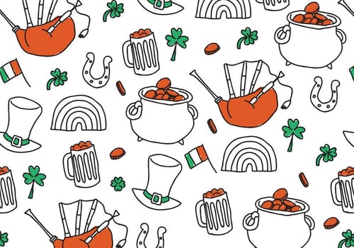 St. Patrick's Day Pattern vector