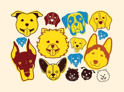 Dogs Icon vector