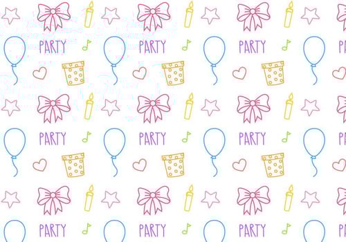 Free Birthday Party Pattern Vector