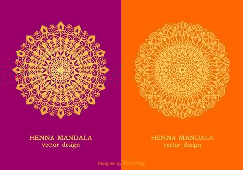 Vector Henna Mandala Designs