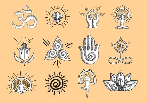 Vector Yoga Icon