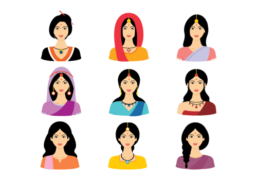 Indian Women Vector