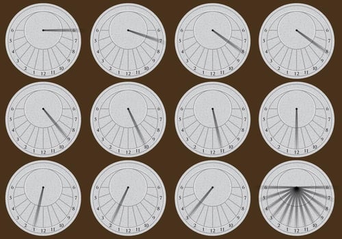 Circular Sun Dials vector