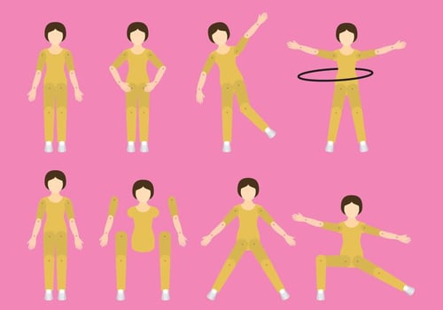 Editable Woman Characters vector