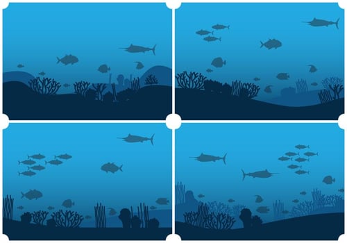 Seabed Background vector