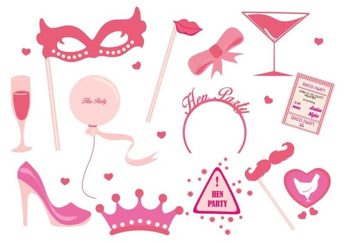 Hen Party Ladies Night Party Vector 