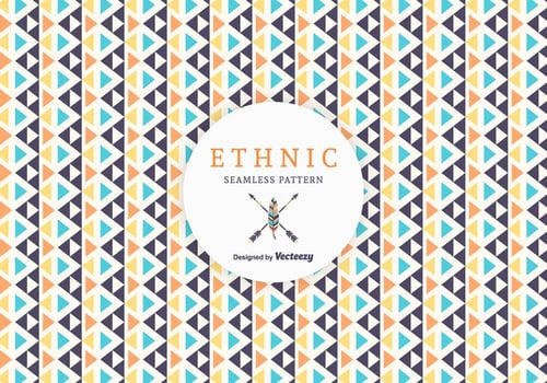 Free Geometric Ethnic Vector Pattern