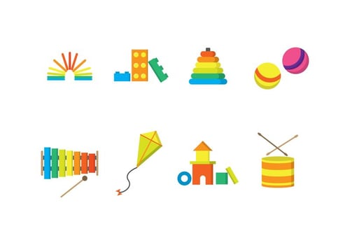 Free Kids Toys Vector