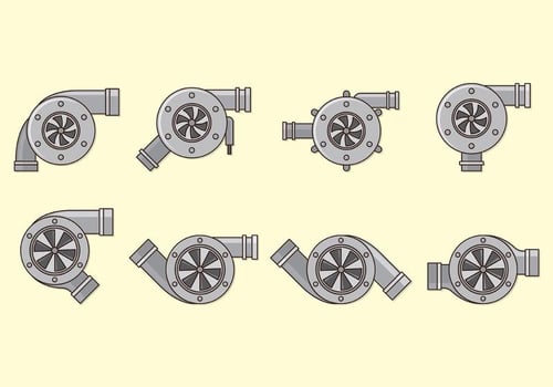 Set Of Turbocharger Vectors